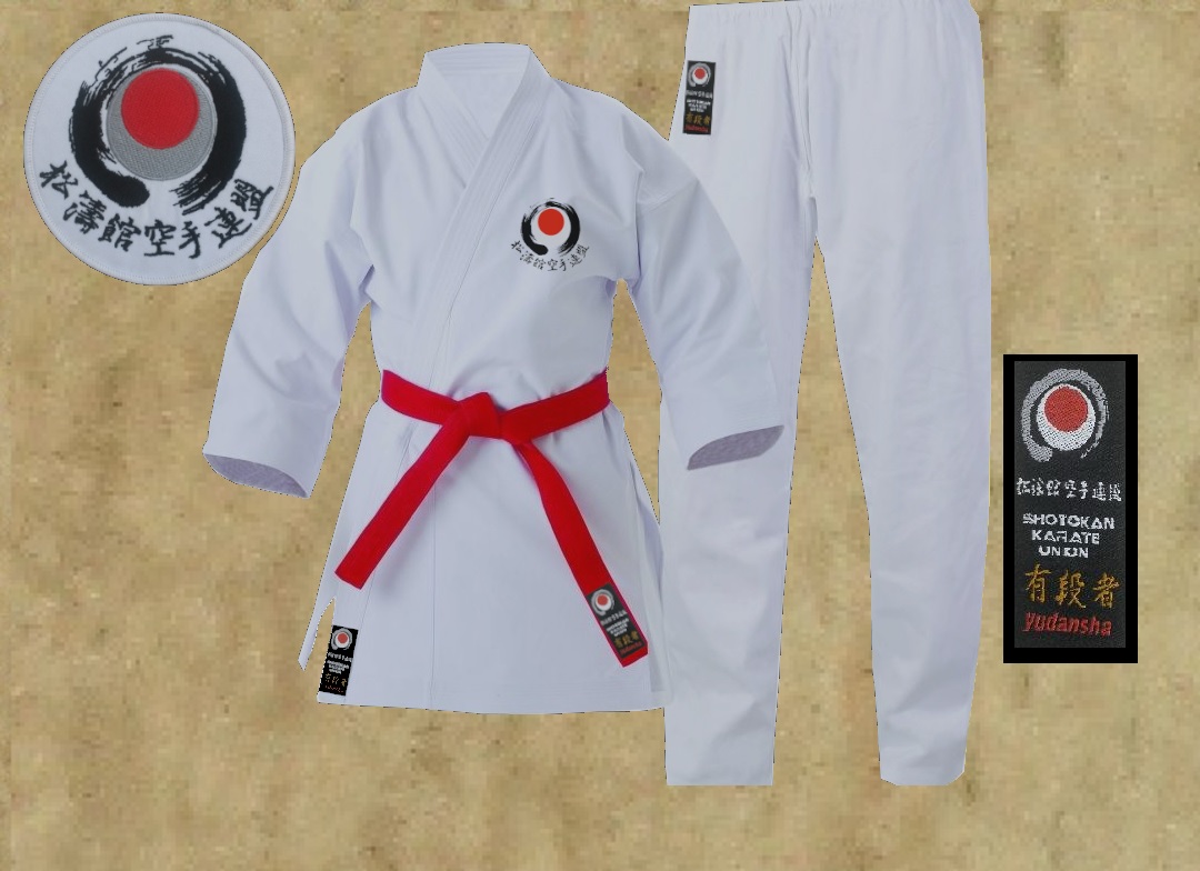 SKU YUDANSHA BRAND JAPANESE CUT HEAVYWEIGHT GI Shotokan Karate Union 松涛館 空手連盟